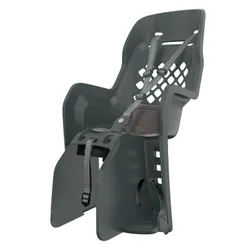 PORTE BEBE/SIEGE ENFANT ARRIERE POLISPORT A FIXER SUR PORTE BAGAGE FIXATION ETAU JOY NOIR COUSSIN GRIS (9 A 22Kgs) HOMOLOGUE EN 14344