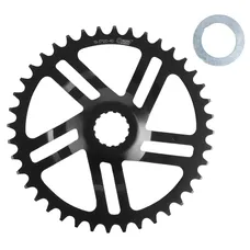 E-BIKE CHAINRING DIRECT MOUNT FOR BOSCH ESJOT 40T SINGLE BLACK STEEL (2.38 - 1/2X3/32" - 5.65 – 1/2X11/128") (3EME GENERATION) WITHOUT RONDELLE OF OFFSET 2.8 mm WITH 5.8 mm