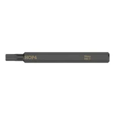 EMBOUTS/LAMES INTERCHANGEABLES DE TOURNEVIS A FRAPPER WERA 840 S 1/4 6 PANS/ALLEN 4 mm L 70 mm (VENDU A L'UNITE)) -MARQUE ALLEMANDE POUR LES ATELIERS