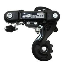 REAR ROAD DERAILLEUR SUNRACE 6/7-SPEED CAGE COURTE TO SCREW (COMPATIBLE SHIMANO)