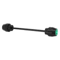 PROTECTION AXE DE ROUE AVANT OU ARRIERE MOTO POUR KAWASAKI 900 Z900, 650 Z650 ALU NOIR/VERT -AVOC