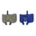 PLAQUETTE DE FREIN VTT HAYES HFX9, HFX MAG, MX1, G1, G2, PROMAX C600, DSK905/907/908/918 (MARWI ORGANIC) (PAIRE SUR CARTE)