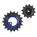 DERAILLEUR JOCKEY WHEEL AOPW TRIPEAK 12-18 TEETH CERAMIC 12X2-SPEED SHIMANO DURA-ACE R9200 BLUE FONCE (SET OF 2) (WARRANTY 4 YEARS)