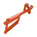 PROTEGE/CACHE PIGNON MOTO POUR KTM 250-350 SXF 2016>2022 , 250-350 EXC-F 2016>2022 ORANGE -POLISPORT