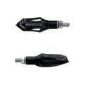 CLIGNOTANT MOTO TAAC FR13 14 LEDS FUME/NOIR AVEC FONCTION FEU DE POSITION ET FEU STOP (M8 / LONG 74mm / H 26mm) (PAIRE) QUALITE PREMIUM -HOMOLOGUE ECE