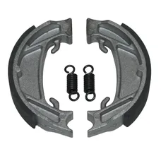 ADAPTABLE MOPED BRAKE SHOE SET MBK 51 FRONT AND REAR (DIAMETER 100 mm -2 SPRINGS) (SOLD A PAIR) -P2R SELECTION