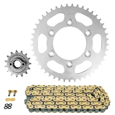 KIT CHAINE ADAPTABLE DUCATI 696 MONSTER 2008>2014, MONSTER + ABS 2009>2012, MONSTER + 2009>2012 520 15x45 (DIAM COURONNE 100/124/11) (DEMULTIPLICATION ORIGINE) -AFAM
