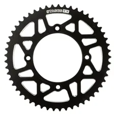 ADAPTABLE 50CC GEARED MOTORCYCLE REAR SPROCKET BETA 50 RR ENDURO 2006>2018, 50 RR MOTARD 2005>2018 420 53 DTS ALUMINIUM CNC BLACK (DIAMETER 100/120/8.5) -STAGE 6