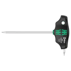 CLE TORX MANCHE EN T WERA 467 HF T8x100mm NOIR/VERT (VENDU A L'UNITE) -MARQUE ALLEMANDE POUR LES ATELIERS