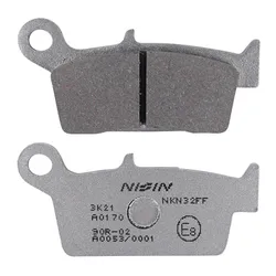 PLAQUETTE DE FREIN NISSIN POUR GAS GAS 300 EC 2000>2010 AR / BETA 430 RR 2015>2019 AR / YAMAHA 250 WR X 2008>2013 AR, 125 YZ 1998>2002 AR / FANTIC 125 XE 2022> AR (A0170) (SEMI METAL) -ECE R90