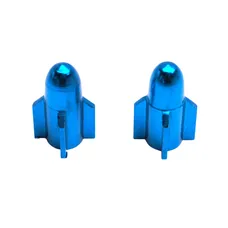 CAP OF VALVE SCOOTER/MOPED REPLAY VS ROCKET ALUMINIUM BLUE (PAIR)