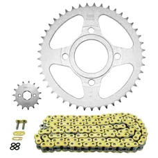 KIT CHAINE ADAPTABLE DAELIM 125 VL DAYSTAR II 2008>2012 428 15x45 (DIAM COURONNE 58/90/10.5) (DEMULTIPLICATION ORIGINE) -AFAM