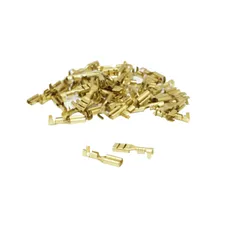 TERMINAL ELECTRIC BRASS NOT INSULATED PLATE FEMALE 2.8 X 1 RS 7785 (SOLD WITH BAG OF 50 PIECES) -P2R SELECTION
