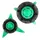 PROTECTOR/COVER CASING MOTORCYCLE FOR KAWASAKI 900 Z900 ALUMINIUM CNC ANODISED BLACK/GREEN (PAIR) -AVOC