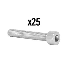 VIS CHC 6 PANS CREUX M5 x 35 mm CHROME (SACHET DE 25 PIECES) -SELECTION P2R