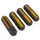 CACHE VIS DE ROUE AVANT ET ARRIERE POUR TROTTINETTE XIAOMI M365, 1S, PRO, MI 3 NOIR (CATADIOPTRE JAUNE) (VENDU PAR 4) -SELECTION P2R