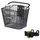 PANIER AVANT ACIER NID ABEILLE BASIL BOLD NOIR (28x34x26 cm) -VENDU AVEC FIXATION KLICKFIX SPECIAL VAE / E-BIKE LARGEUR 80MM MINI COMPATIBLE LEADER FOX