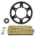 KIT CHAINE ADAPTABLE YAMAHA 700 XTZ TENERE 2019> 525 15x46 (DIAM COURONNE 110/130/10.5) (DEMULTIPLICATION ORIGINE) -AFAM