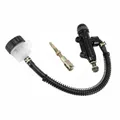 ADAPTABLE 50CC GEARED MOTORCYCLE BRAKE MASTER CYLINDER BETA 50 RR 2011>/APRILIA 50 RX 1999>2005/GENERIC 50 TRIGGER 2006>2018/KSR 50 TRX 2015>2020 REAR BLACK (WITH RESERVOIR) -P2R
