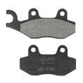 PLAQUETTE DE FREIN POLINI POUR BENELLI 150 CAFFENERO / PEUGEOT 400 SATELIS, 400-500 GEOPOLIS / SUZUKI 400 BURGMAN (L 96.5mm - 77mm - H 42mm - P 7-4mm - 7.8mm) (174.0063) (ORIGINAL)