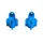 CAP OF VALVE SCOOTER/MOPED REPLAY VS ROCKET ALUMINIUM BLUE (PAIR)