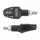 CLIGNOTANT UNIVERSEL REPLAY T COMPACT 5 LEDS AVEC FONCTION FEU DE POSITION ET FEU STOP TRANSPARENT/NOIR (L 56mm / H 27mm / L 23mm) (HOMOLOGUE CE) (PAIRE)