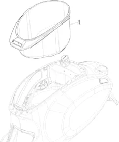 Logement casque - Dessous de selle