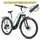 ELECTRIC BICYCLE/E-BIKE TREKKING BIKE 28 LEADER FOX BARNET 2025 WOMEN'S GREEN D'EAU 9-SPEED MID-DRIVE MOTOR BAFANG M510 36-SPEED 95NM BATTERY 20AH (20'' - H52CM - SIZE L - FOR ADULT OF 178 cm TO 185 cm)