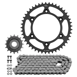KIT CHAINE ADAPTABLE KTM 790/890 ADVENTURE, R 2019> / HUSQVARNA 901 NORDEN 2022> / CF MOTO 800 MTX 2025> 520 16x45 (DIAM COURONNE 125/150/8.5) (DEMULTIPLICATION ORIGINE) -JT SPROCKETS/DID