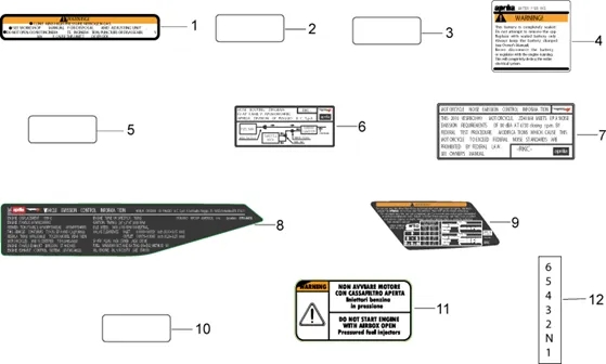 Plaquettes et decalcomanies