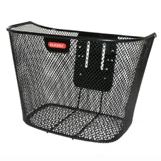 FRONT BASKET STEEL NID ABEILLE KLICKFIX 16L BLACK WITH PLATINE FIXE (35X26X25CM)