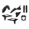 CARROSSERIE/CARENAGE MOTO ENDURO BETA 125, 250, 350, 390, 400, 480 RR 2T/4T 2020>2022 NOIR (KIT PLASTIQUES 8 PIECES) -POLISPORT
