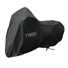 PROTECTIVE COVER MOTORCYCLE TAAC ULTRA HYDROSCUD POLYURETHANE WATERPROOF/WATERPROOF 5000 mm SIZE L BLACK (219X90X127CM) (STRAP ANTI-FLOATING/EYELET LOCK/INSERT RESISTANT CHALEUR 150-)