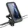 ETUI SMARTPHONE MOUNT/TELEPHONE RIXUS COQUE WATERPROOF BLACK ROTATION 360- WITH MOUNTING KIT TO CLAMP ON HANDLEBAR (SOLD INDIVIDUALLY) FOR DISPLAY 4-6,7" -RXHM52