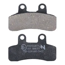 PLAQUETTE DE FREIN NEWFREN POUR ELSTARS 125 BLADE S 2010> AV/AR/GENERIC 50 SM MINI TRIGGER 2008>2009 AV/AR, X MINI TRIGGER 2008>2009/LIFAN 125 LF OFF ROAD 2007> AV (FD0522BT) (TOURING ORGANIQUE)