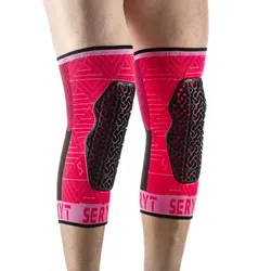 KNEE PROTECTORS MTB SERYT FLOW COSMIC ANTIBACTERIEN, ANTIDERAPANTE, WITHOUT COUTURE PINK L/XL (SOLD AS A PAIR) 300 g -CE IN 1621.1 LEVEL 1