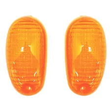 CABOCHON CLIGNOTANT SCOOT ADAPTABLE PIAGGIO 50 TYPHOON 1993>2005, NTT, NRG 1994>2005 AV ORANGE (PAIRE) -REPLAY