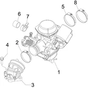 Carburateur complet - Raccord d'admission