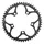 ROAD CHAINRING 5-BOLT DIA. 110 STRONGLIGHT 51T OUTER BLACK ALUMINIUM 7075 TYPE SHIMANO 9/10-SPEED