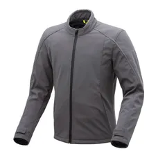 JACKET MOTORCYCLE SPRING/SUMMER MEN'S TUCANO OVETTO SOFTSHELL GREY DARK BREATHABLE, DEPERLANT, CUT-WIND SIZE XL CERTIFIED CE-CLASS A (ACCORDING TO THE DIRECTIVE EN17092-2020)