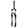 MTB FORK 26 " ZOOM VAXA 28 BLACK FOR DISC ADJUSTABLE/BLOCABLE AU GUIDON DEB. 100 mm PIVOT LISSE 296 mm 1''1/8-28,6 OUTER COMPATIBLE DISC