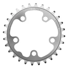 ROAD CHAINRING 5-BOLT DIA. 74 STRONGLIGHT 28T TRIPLE SILVER ALUMINIUM 7075 9/10-SPEED
