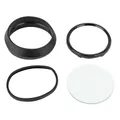 KIT REPARATION COMPTEUR CYCLO ADAPTABLE MBK 51 / PEUGEOT 103 (POUR COMPTEUR ROND) (ENTOURAGE + VITRE + JOINT) -SELECTION P2R