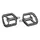 FLAT PEDAL FOR MTB/DOWNHILL/ BMX SWITCH ALUMINIUM SILVER - Ø 9/16 WITH SILVER GRIP PINS (PAIR)
