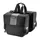 DOUBLE BICYCLE PANNIER IBERA ADJUSTABLE BLACK 24L MOUNTING KIT UNIVERSAL (33X13X28.5 cm) - WIDTH ADJUSTABLE PER VELCRO AND CLIPS FOR ALL CARRIER