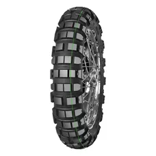 MOTORCYCLE TYRE 18'' 140/80-18 MITAS ENDURO TRAIL RALLY PRO REAR M+S 70R TT (1 STRIP GREEN SUPER LIGHT)