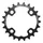 MTB CHAINRING 4-BOLT DIA. 64 FOR SHIMANO XT M785 STRONGLIGHT DOUBLE 22T INNER BLACK (FOR OUTER 36T) NOT THREADED - THICKNESS 3.5 mm 10-SPEED
