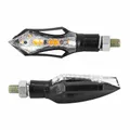 CLIGNOTANT SEQUENTIEL MOTO AVOC SAKADO 9 LEDS BASE ABS TRANSPARENT/NOIR (HOMOLOGUE CE) (PAIRE)