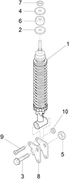 Suspension arrière - Amortisseur/s