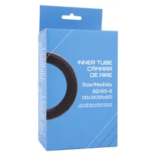 CHAMBRE A AIR TROTTINETTE 10 X 3.00 (80/65-6) VALVE STANDARD DROITE